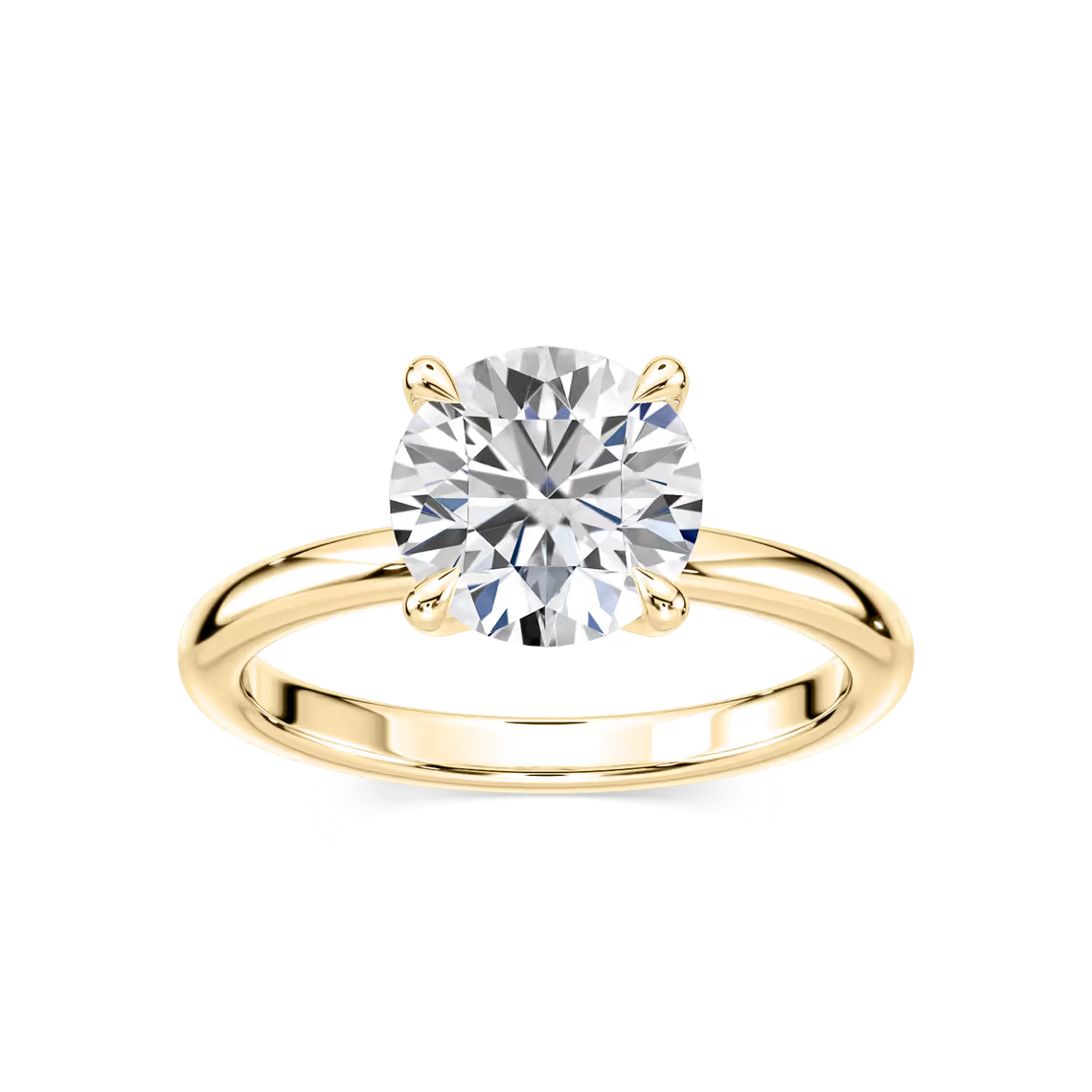 Classic Round Cut Solitaire Engagement Ring
