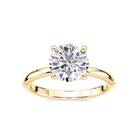 Classic Round Cut Solitaire Engagement Ring
