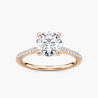 Pavé Set Round Cut Engagement Ring