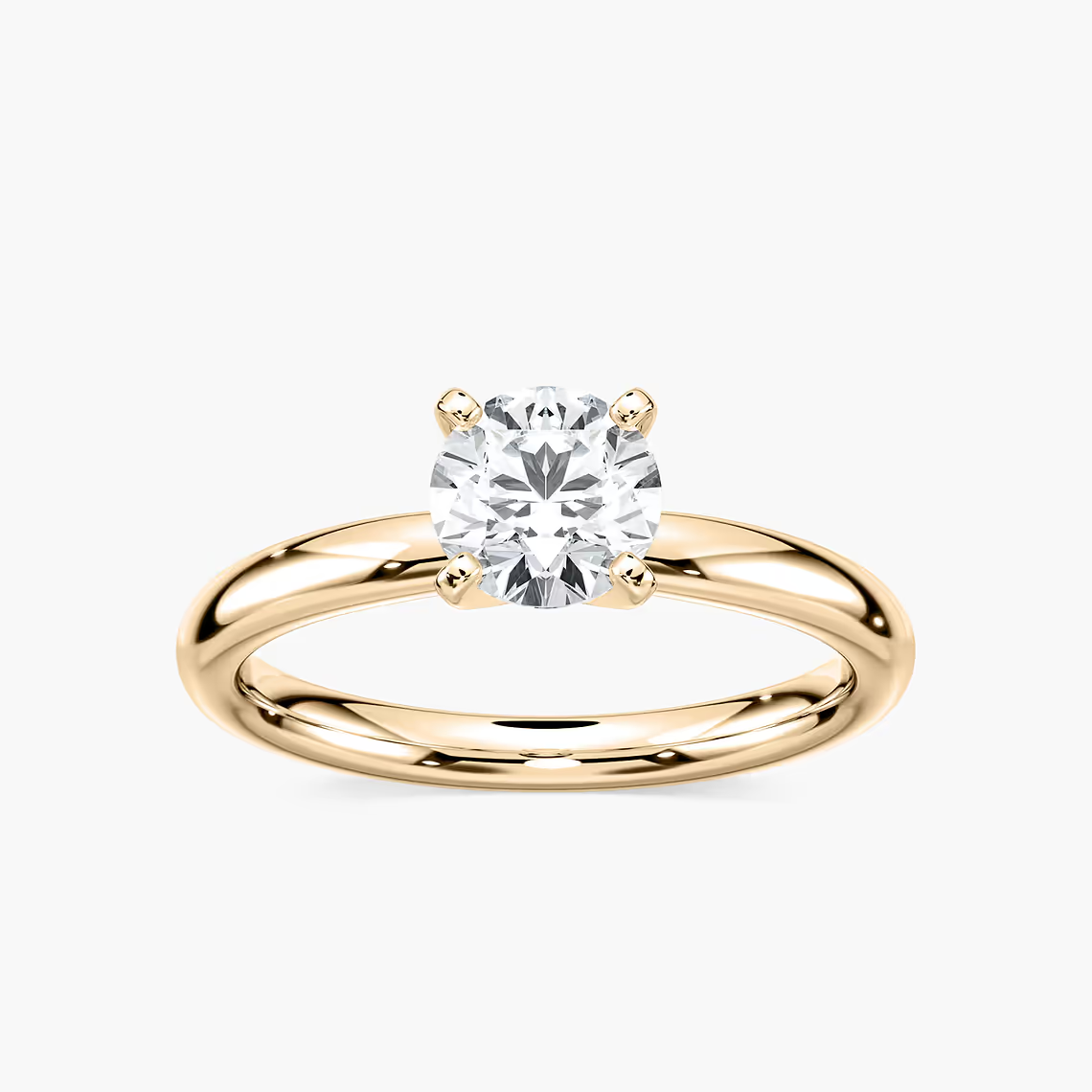 Four-Prong Round Solitaire Engagement Ring