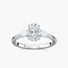 Oval Cut Three Stone Engagement Ring
