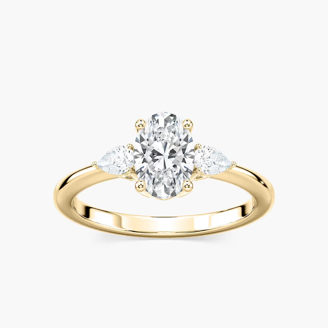 Oval Cut Three Stone Engagement Ring