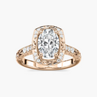 Vintage Oval Shaped Engagement Ring