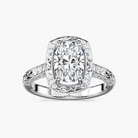 Vintage Oval Shaped Engagement Ring