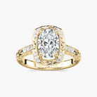 Vintage Oval Shaped Engagement Ring