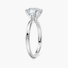 Delicate Four-Prong Round Cut Solitaire Engagement Ring