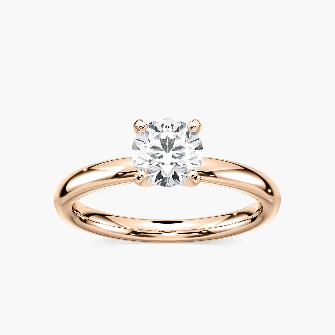Four-Prong Round Solitaire Engagement Ring