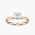 Four-Prong Round Solitaire Engagement Ring