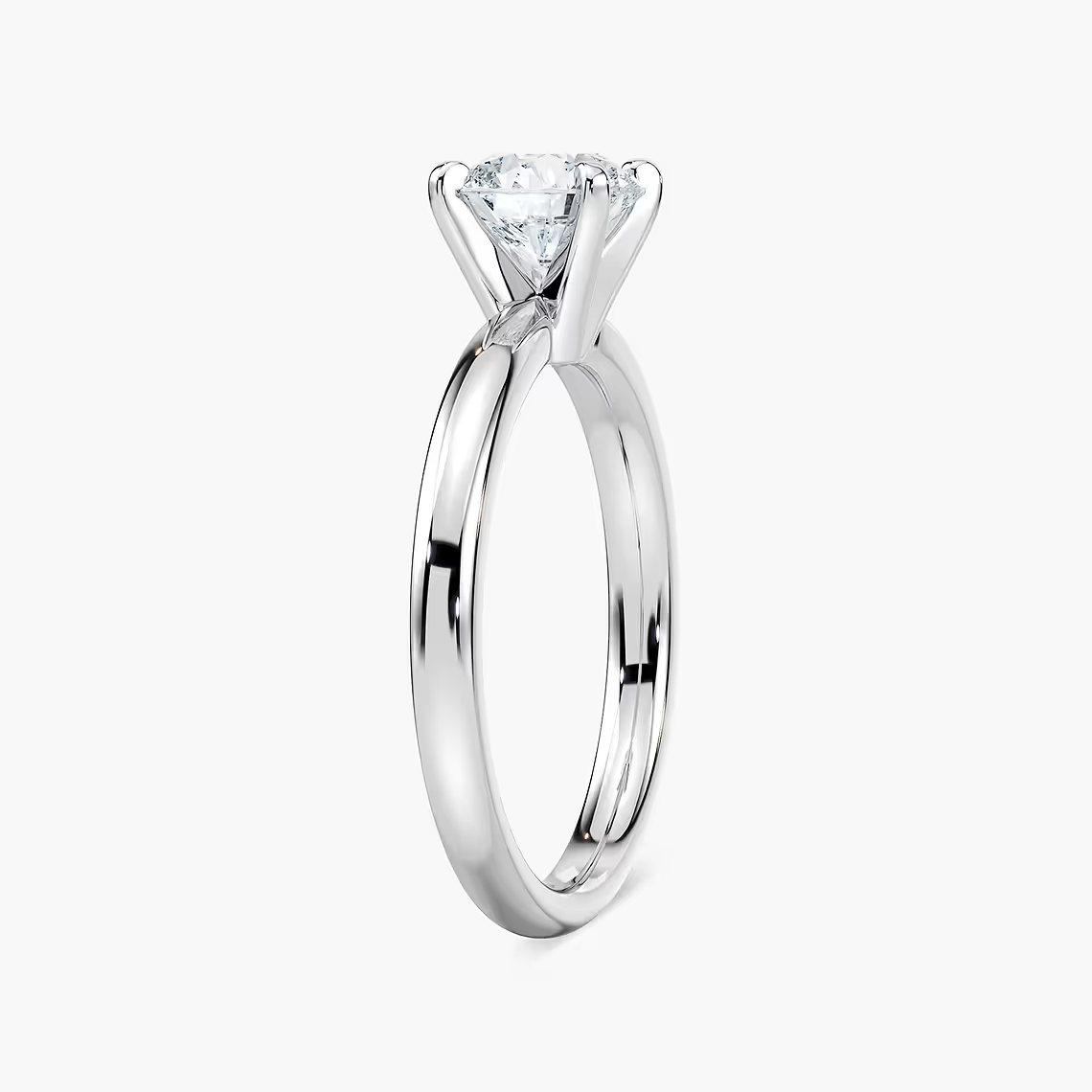 Four-Prong Round Solitaire Engagement Ring