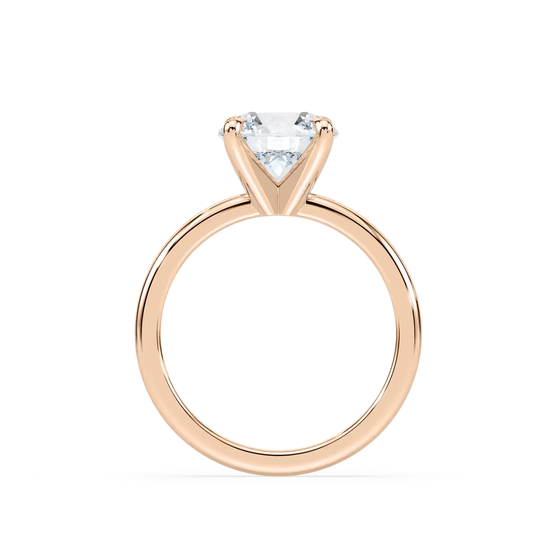 Classic Round Cut Solitaire Engagement Ring