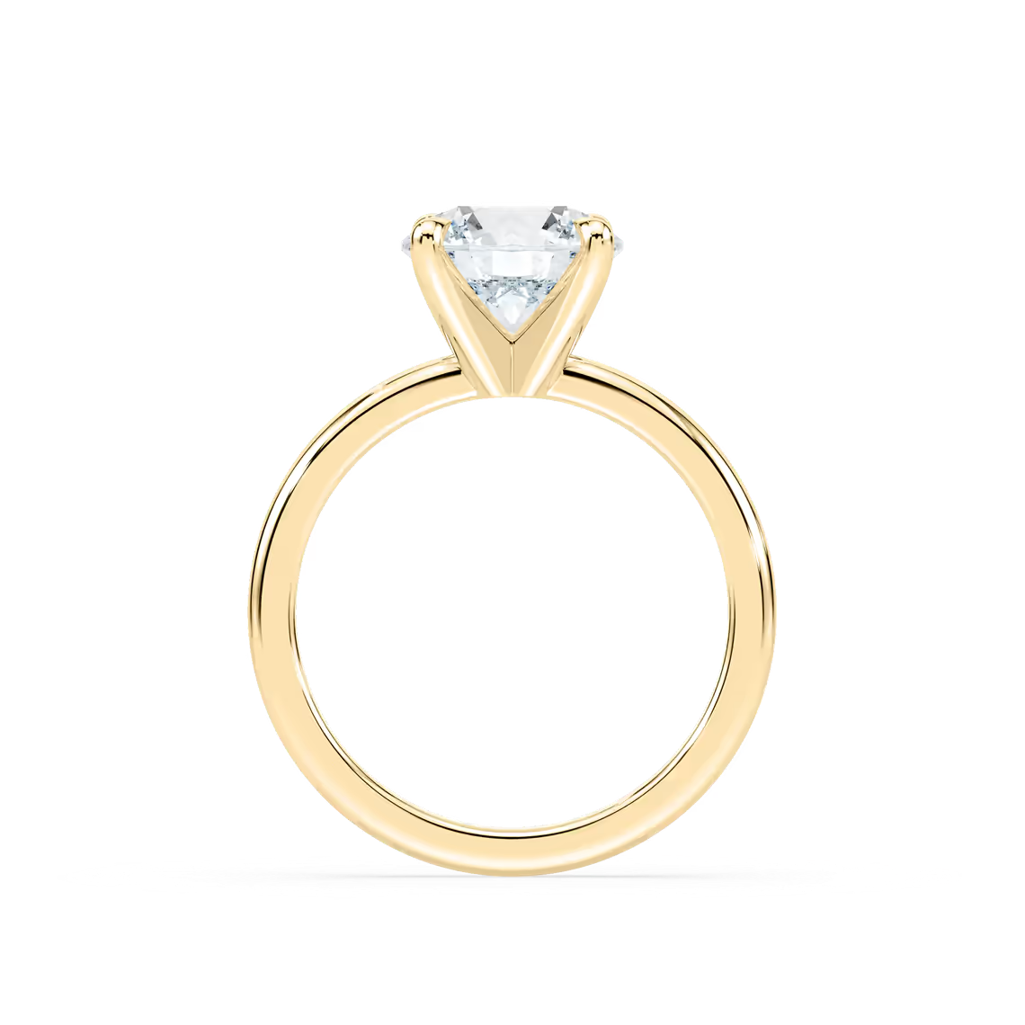 Classic Round Cut Solitaire Engagement Ring