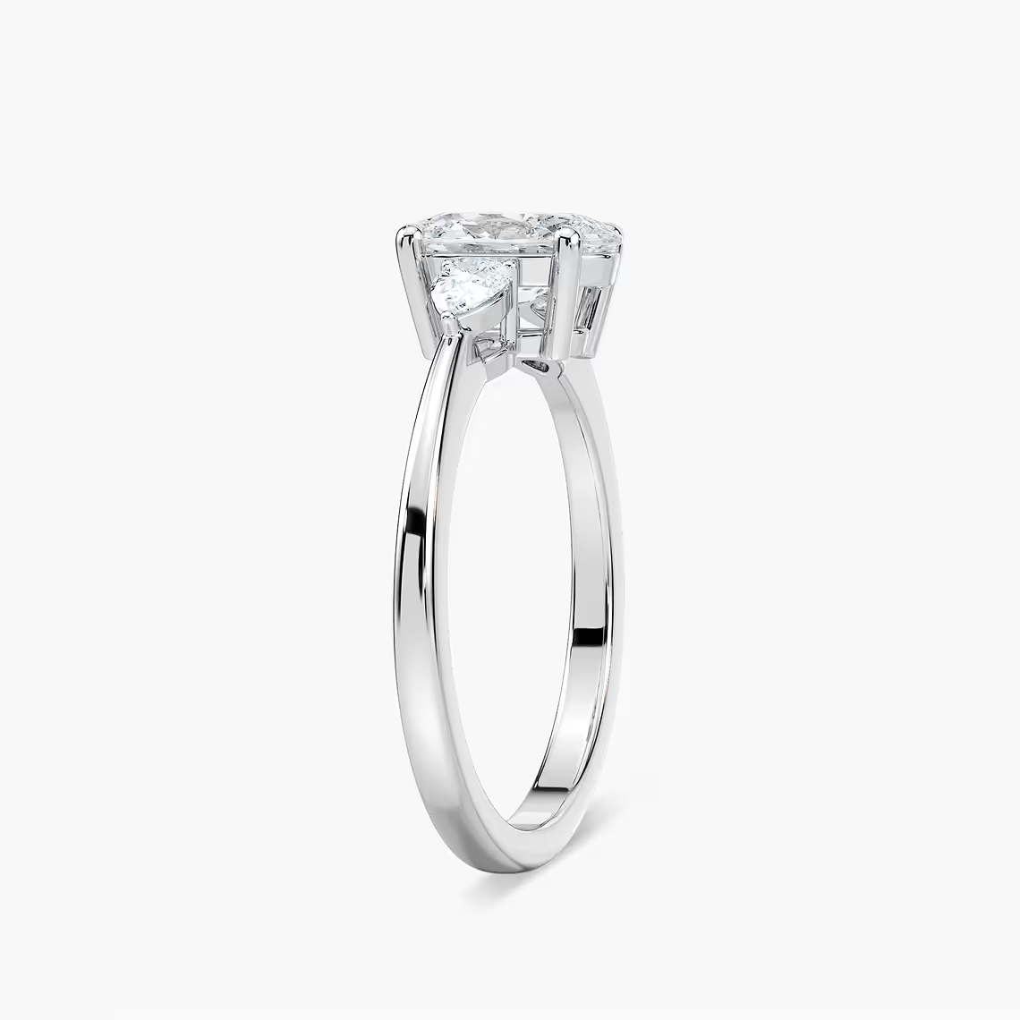 Oval Cut Three Stone Engagement Ring