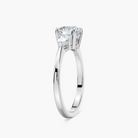 Round Cut Three Stone Engagement Ring