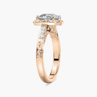 Vintage Round Cut Halo Engagement Ring