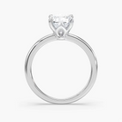 Delicate Four-Prong Cushion Cut Solitaire Engagement Ring