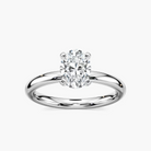 Four-Prong Oval Solitaire Engagement Ring