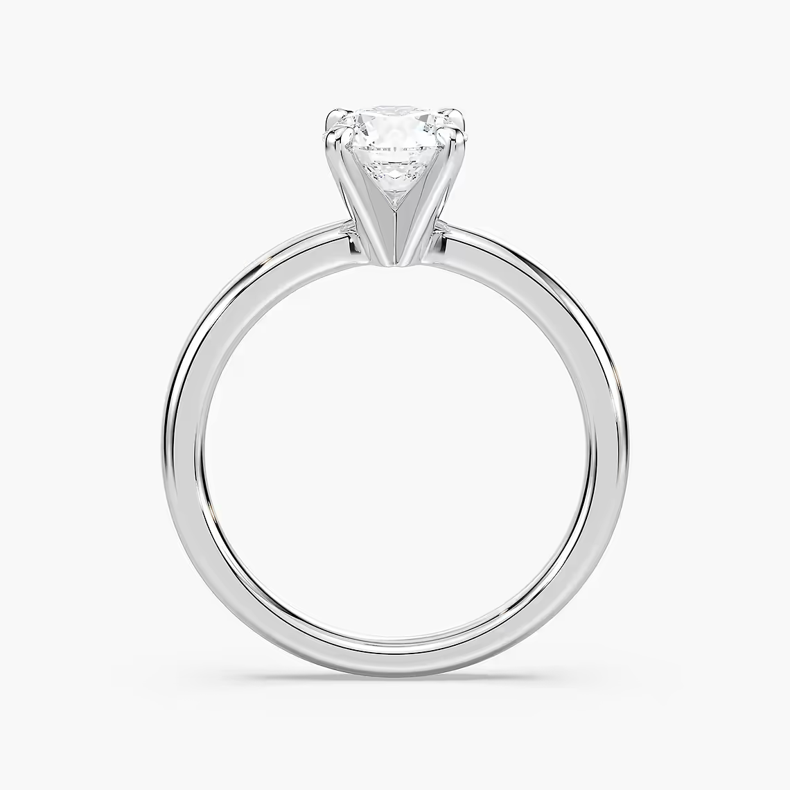 Four-Prong Round Solitaire Engagement Ring