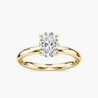 Four-Prong Oval Solitaire Engagement Ring