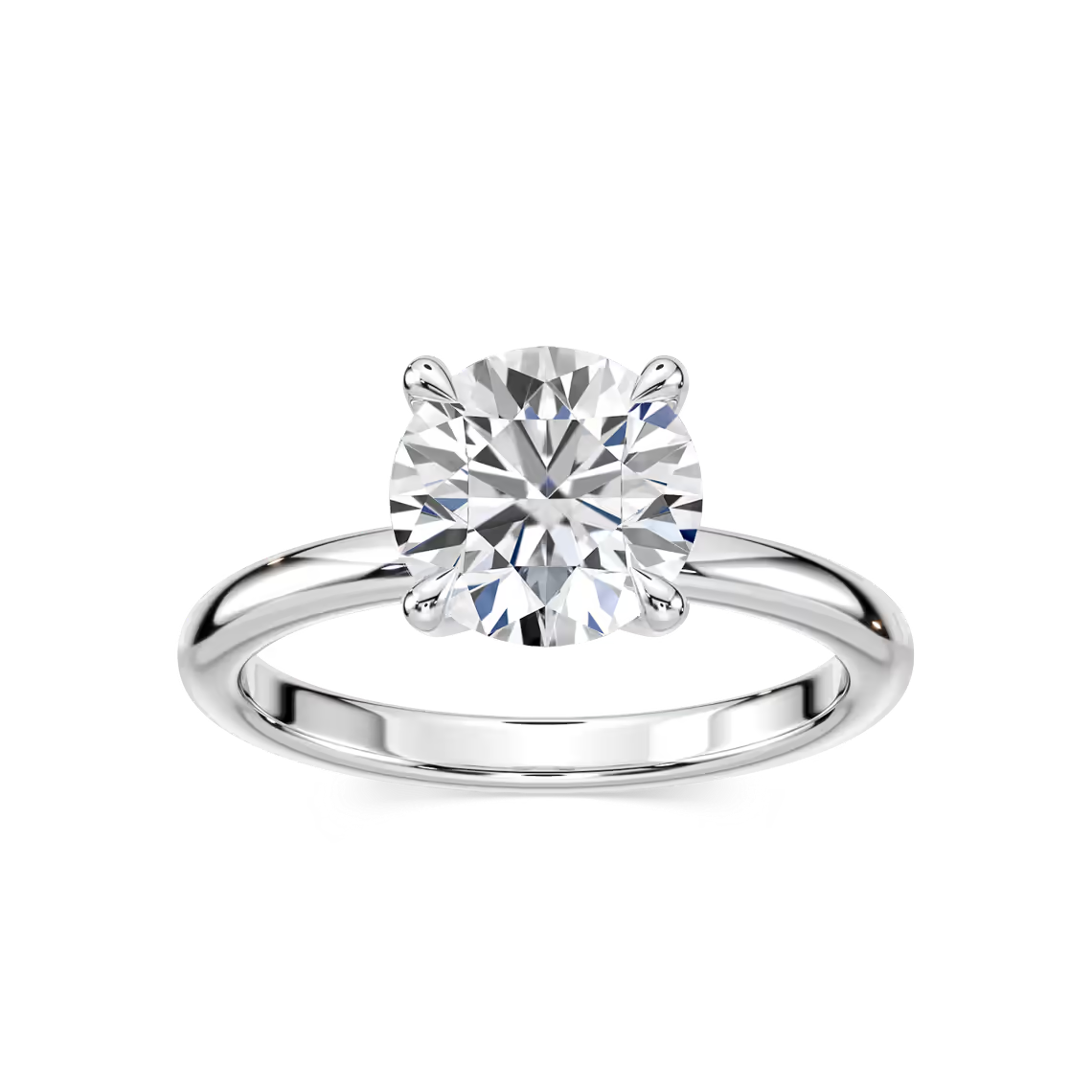 Classic Round Cut Solitaire Engagement Ring