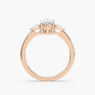 Marquise Cut Three Stone Engagement Ring