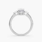 Marquise Cut Three Stone Engagement Ring