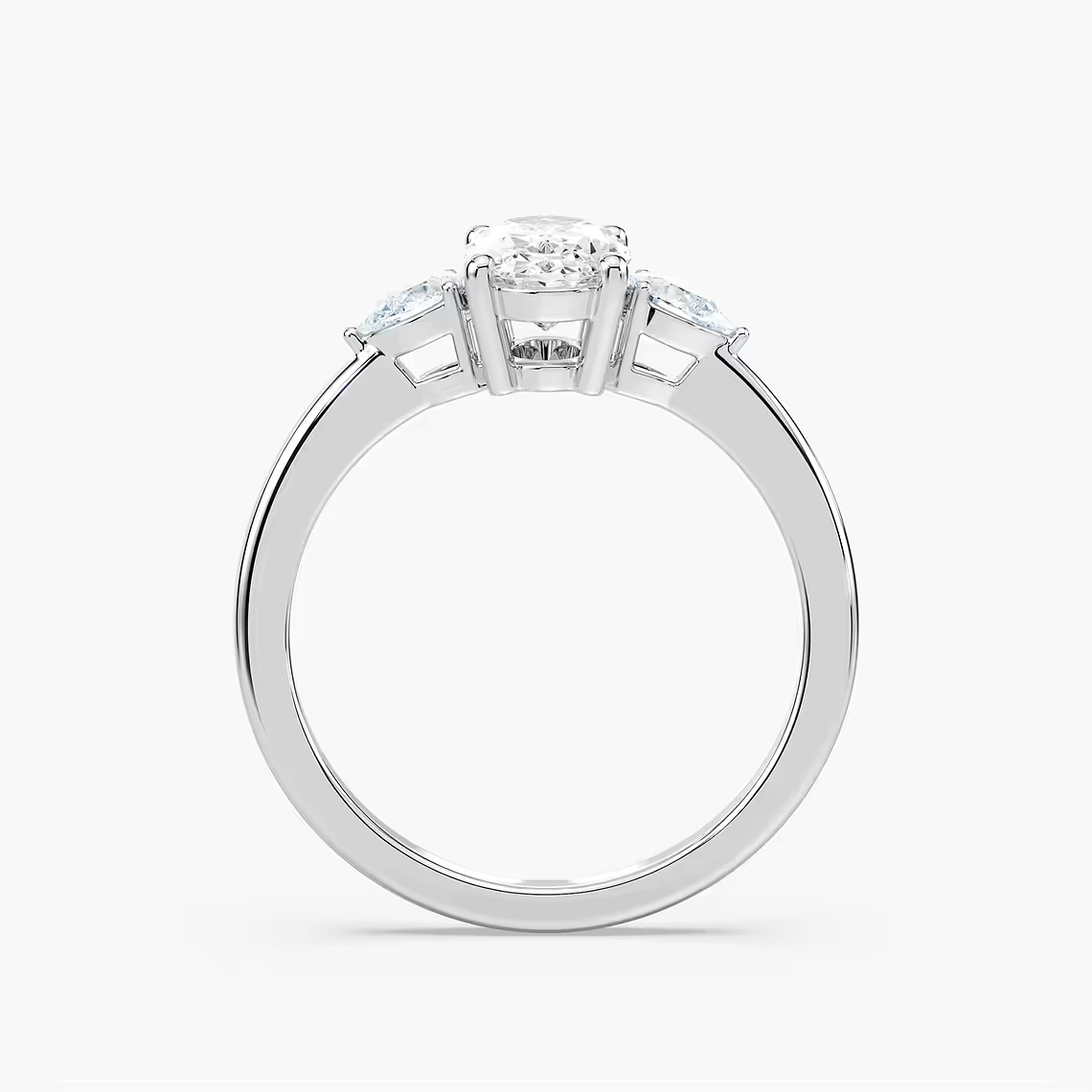 Oval Cut Three Stone Engagement Ring