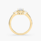 Marquise Cut Three Stone Engagement Ring