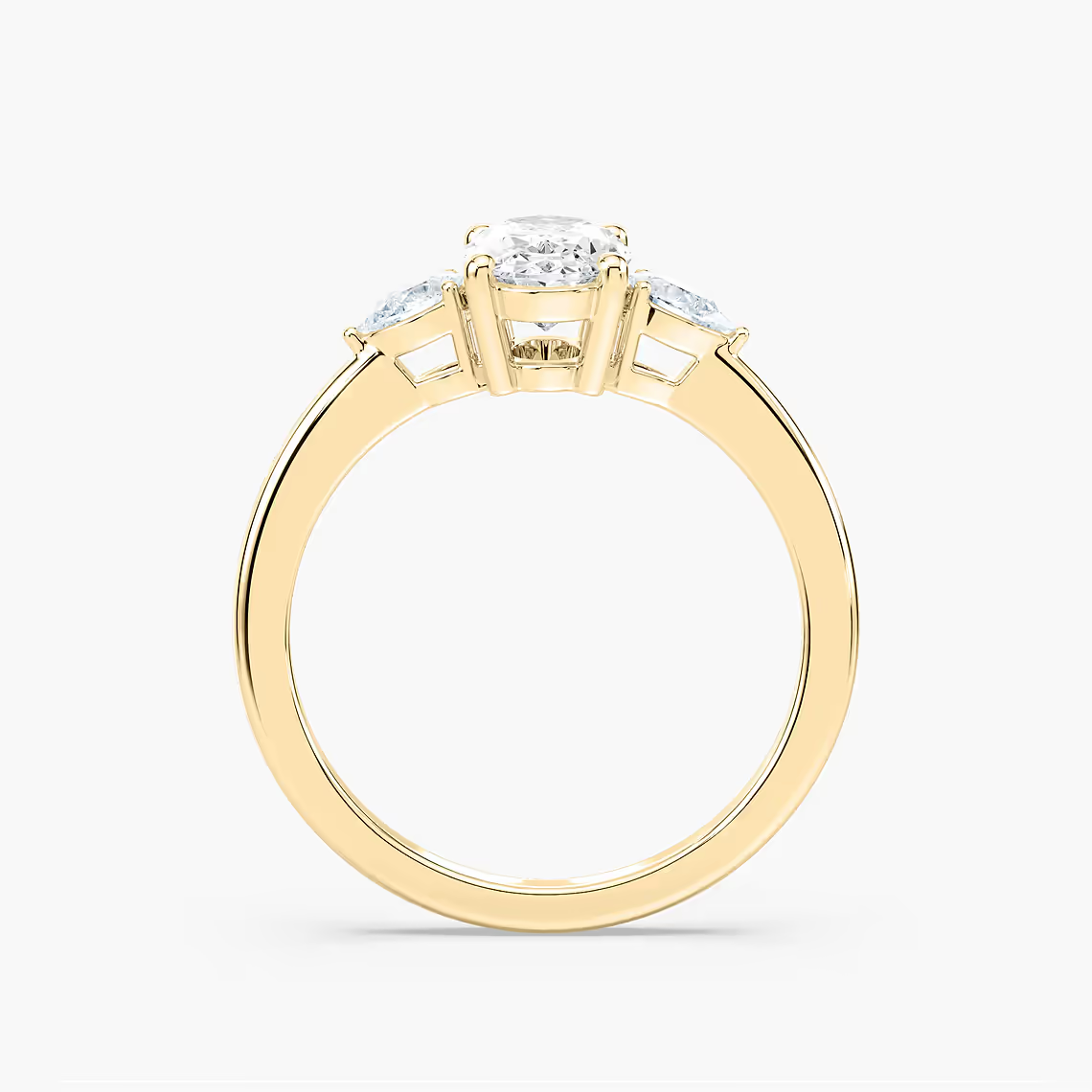 Oval Cut Three Stone Engagement Ring