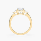 Princess Cut Three Stone Engagement Ring