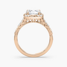 Vintage Round Cut Halo Engagement Ring