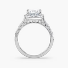 Vintage Princess Cut Halo Engagement Ring