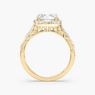 Vintage Round Cut Halo Engagement Ring