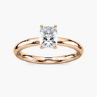 Four-Prong Cushion Solitaire Engagement Ring