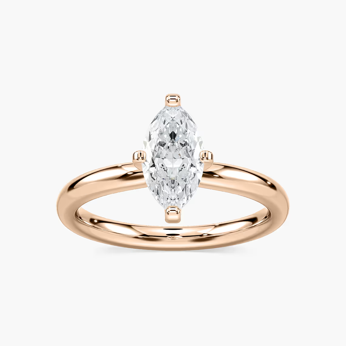 Four-Prong Marquise Cut Solitaire Engagement Ring