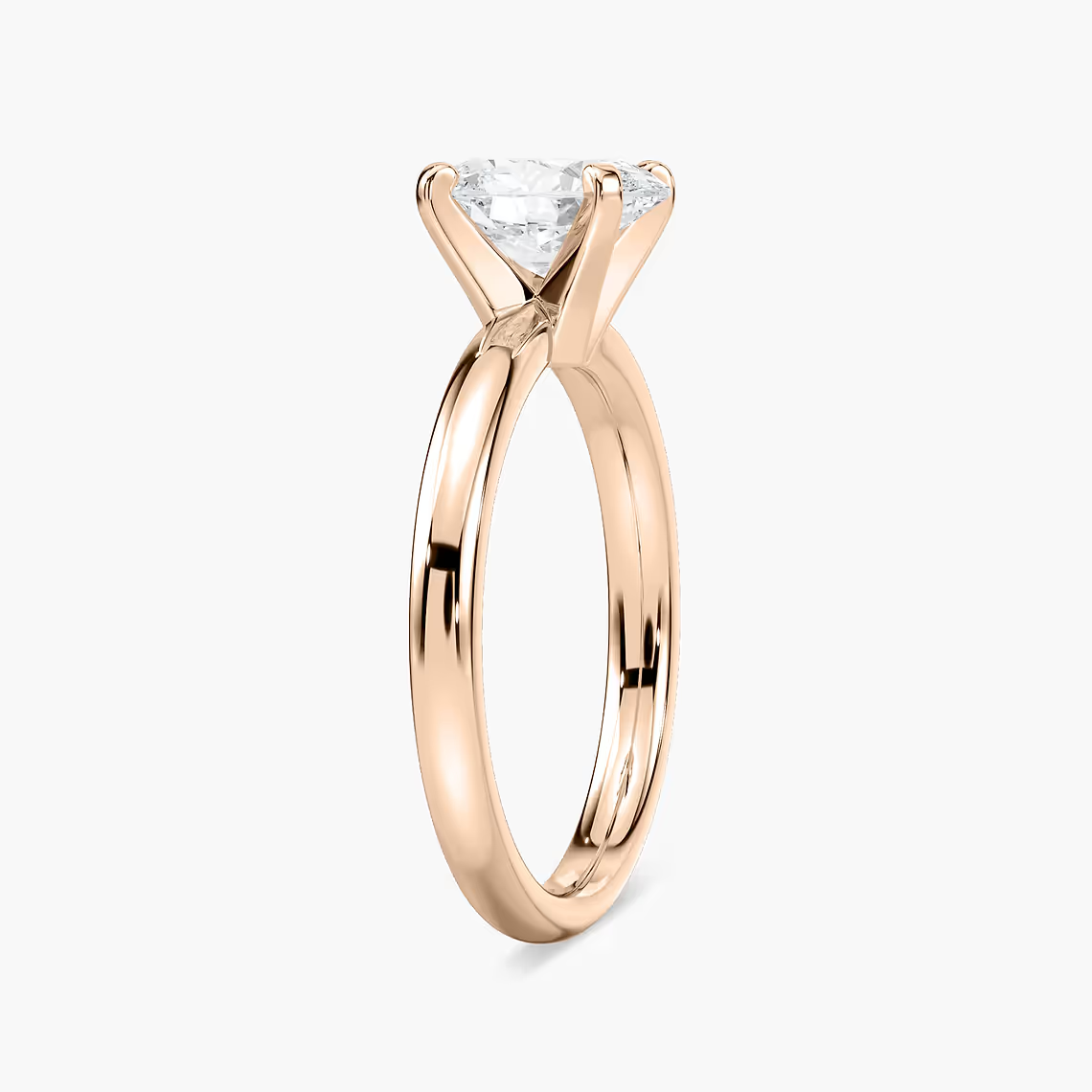 Four-Prong Oval Solitaire Engagement Ring
