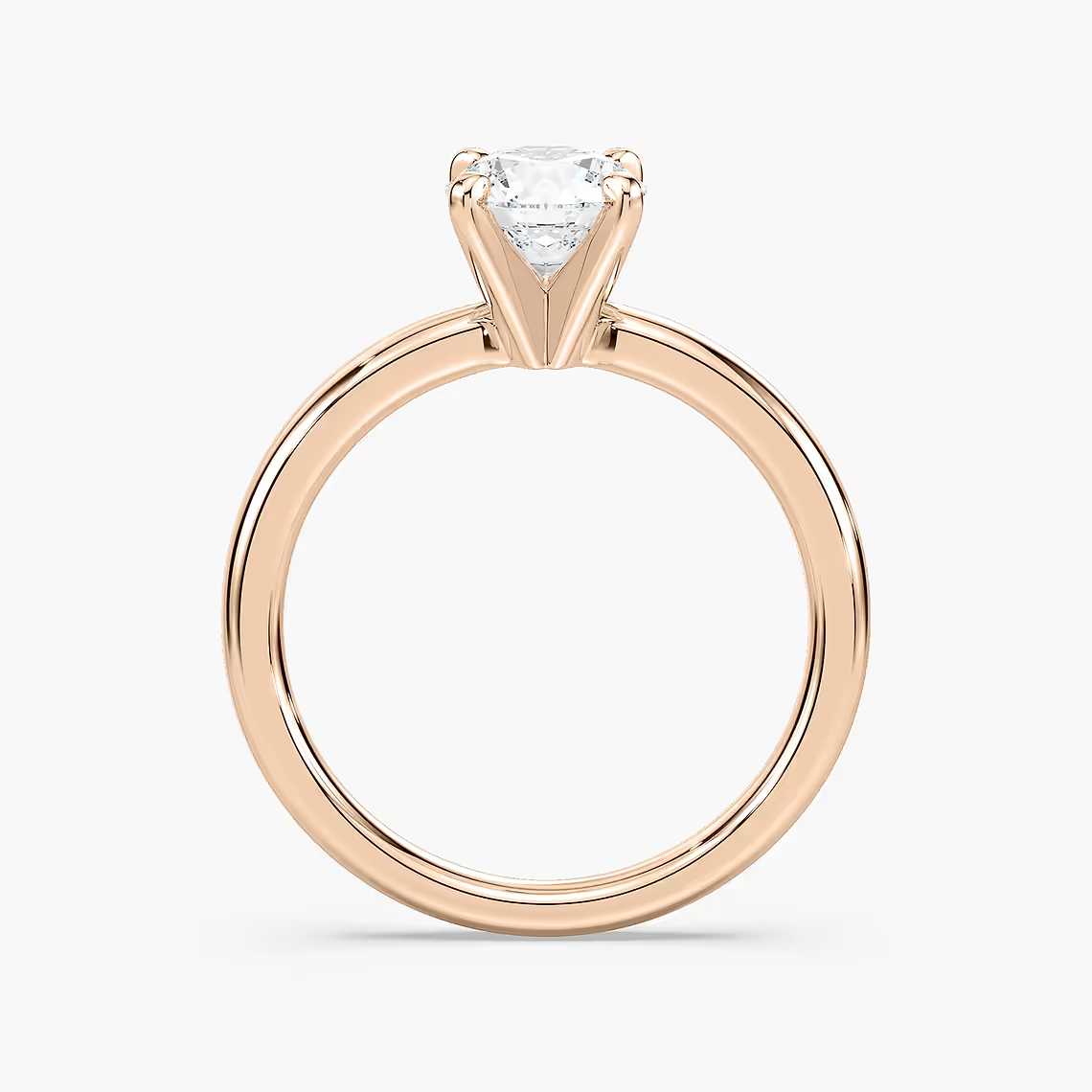 Four-Prong Round Solitaire Engagement Ring