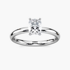 Four-Prong Cushion Solitaire Engagement Ring