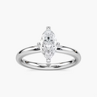 Four-Prong Marquise Cut Solitaire Engagement Ring