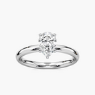 Four-Prong Pear Shaped Solitaire Engagement Ring