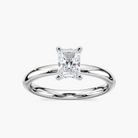 Four-Prong Radiant Cut Solitaire Engagement Ring