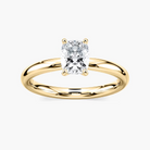 Four-Prong Cushion Solitaire Engagement Ring
