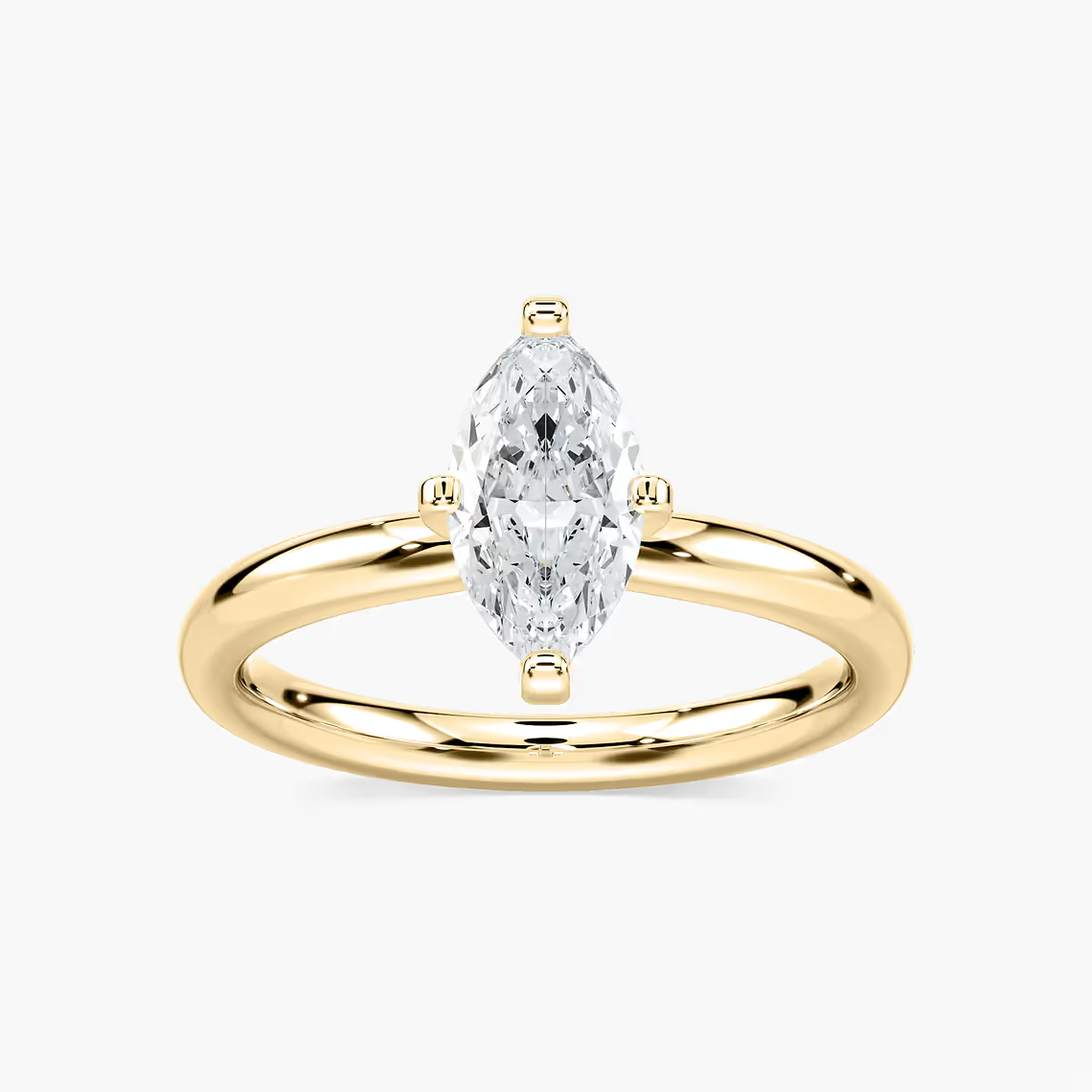 Four-Prong Marquise Cut Solitaire Engagement Ring