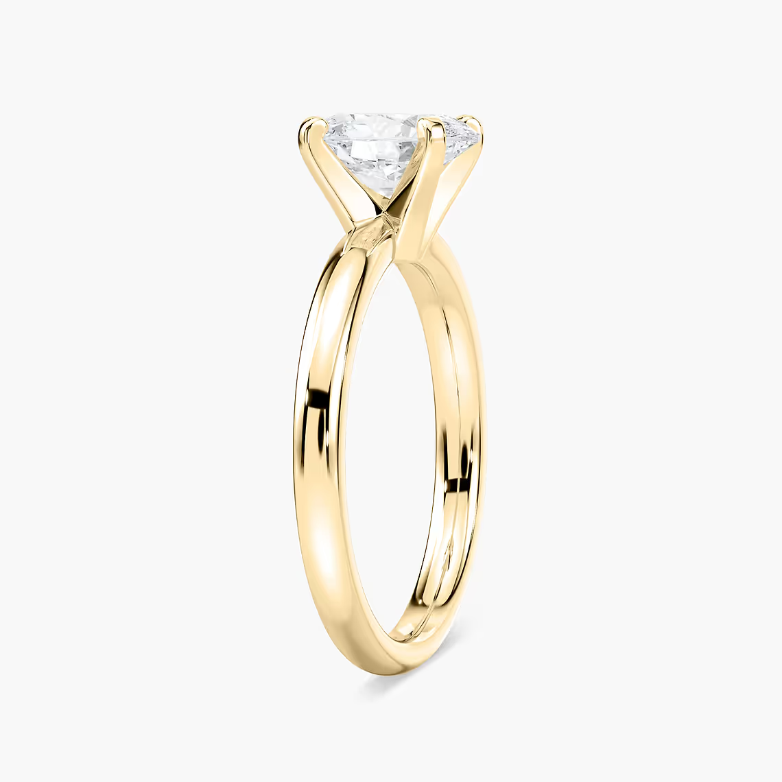 Four-Prong Oval Solitaire Engagement Ring