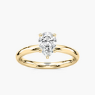 Four-Prong Pear Shaped Solitaire Engagement Ring