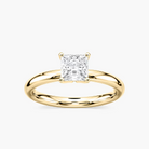 Four-Prong Princess Cut Solitaire Engagement Ring