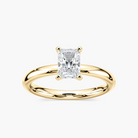 Four-Prong Radiant Cut Solitaire Engagement Ring