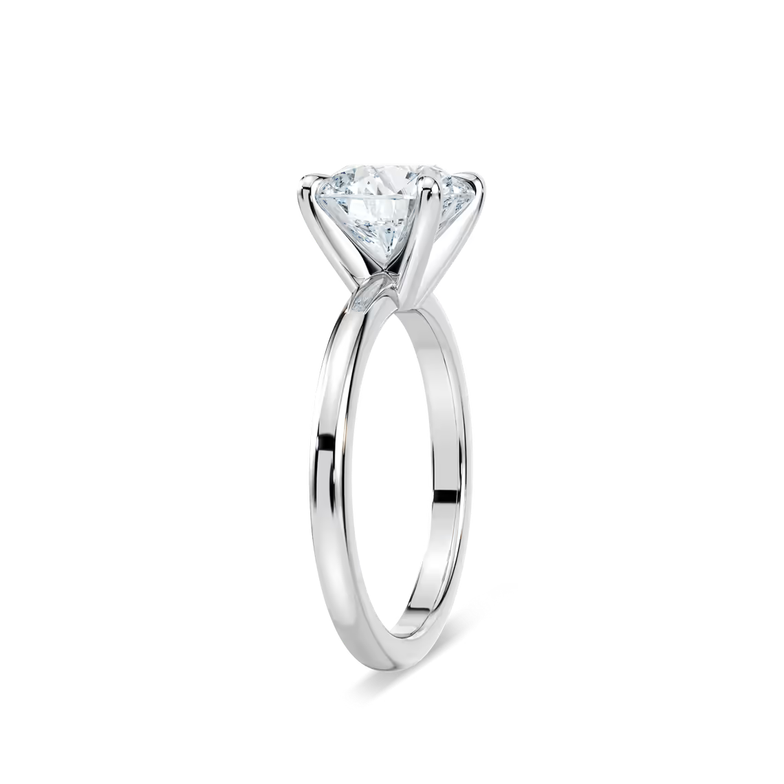 Classic Round Cut Solitaire Engagement Ring