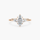 Marquise Cut Three Stone Engagement Ring