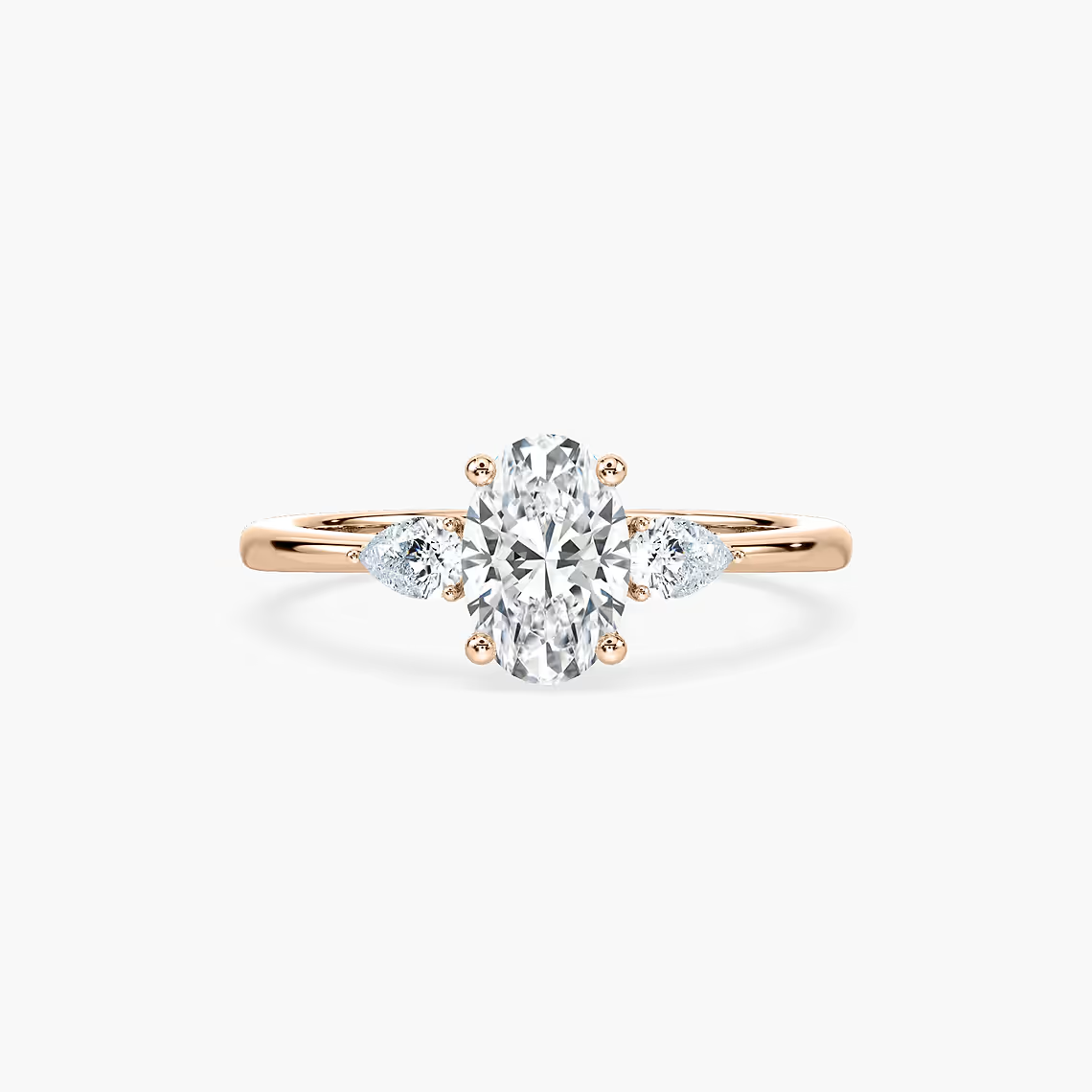 Oval Cut Three Stone Engagement Ring