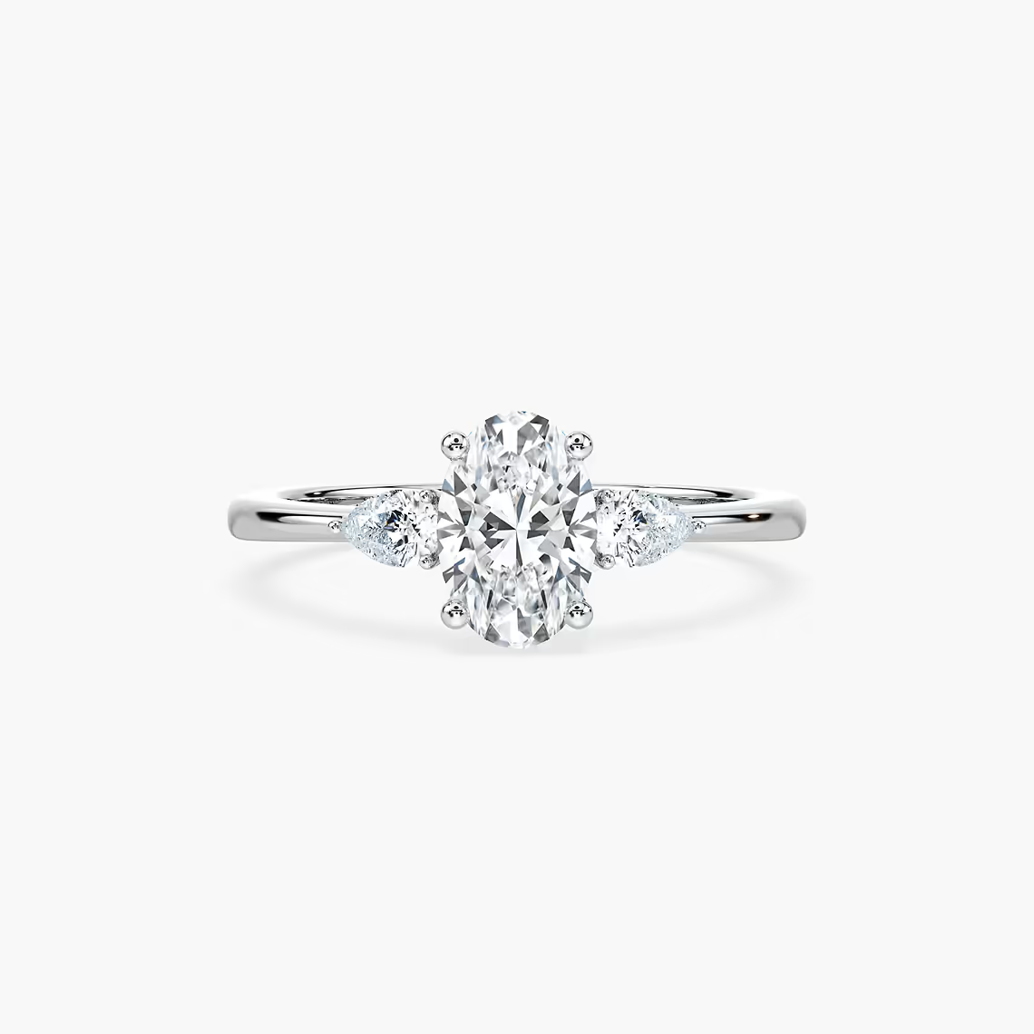 Oval Cut Three Stone Engagement Ring